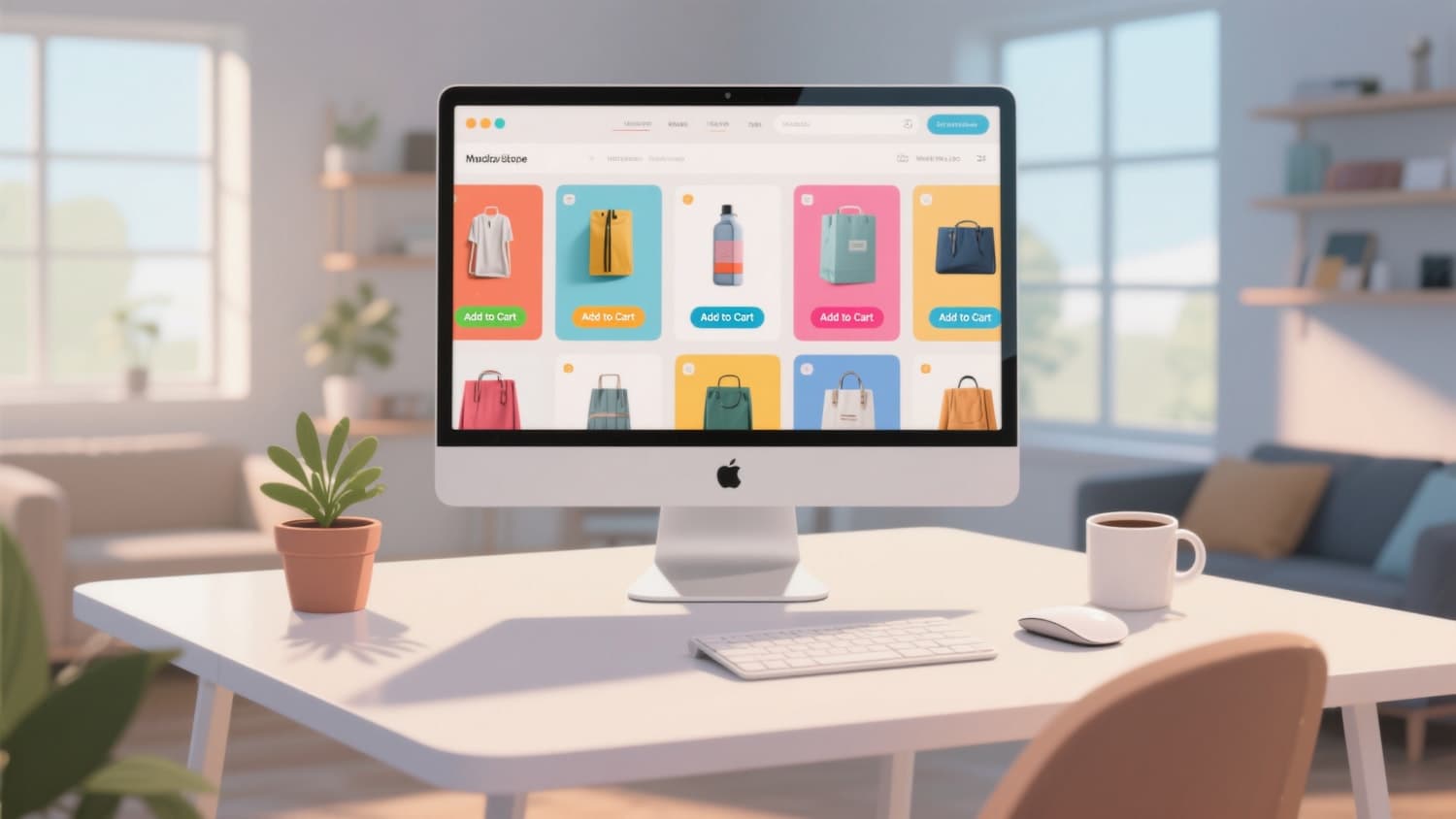 A small business owner reviewing their online listing